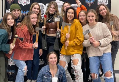 kids axe throwing at School event fun venue