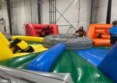 Hungry Hungry Hippo lifesize game with people playing