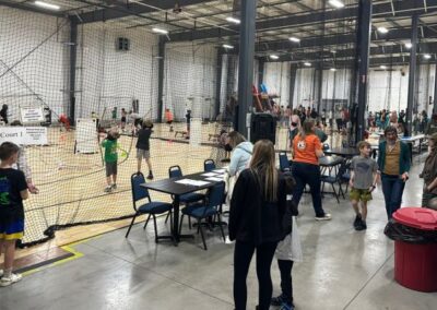 crowd at event for moms and kids