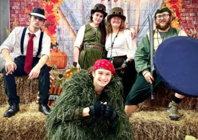 teens at theme party